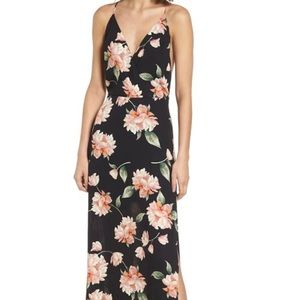 LUSH Surplice Maxi Dress (lightly worn)